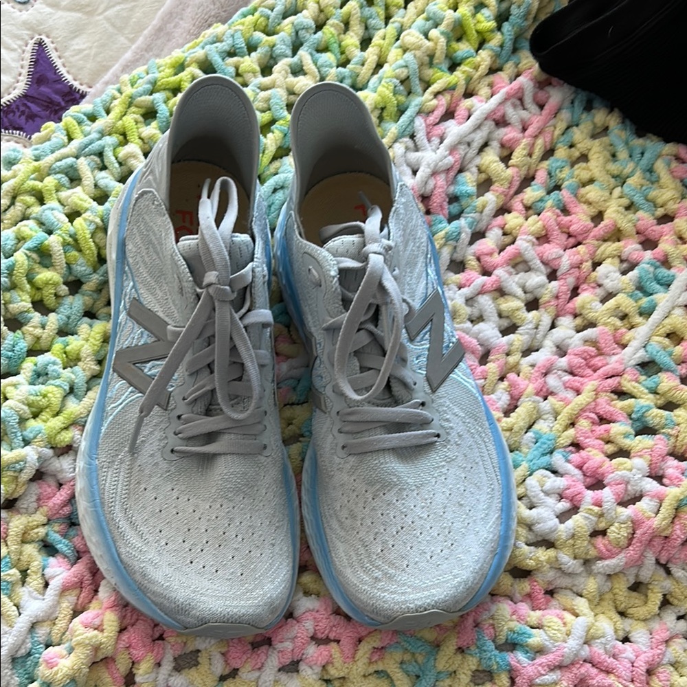 New Balance Women's Light Blue Running Shoes 1080